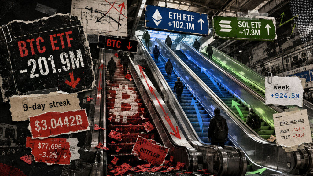 Bitcoin ETF inflows snap after $3 billion streak as ETH, XRP and Solana keep buying Bitcoin ETF inflows snap after $3 billion streak as ETH, XRP and Solana keep buying